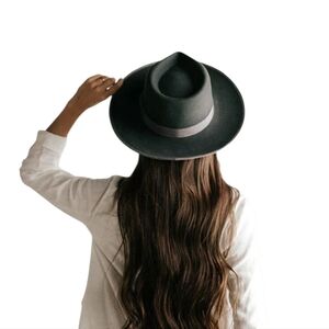 GIGI PIP Monroe Rancher - Dark Grey 100% AUSTRAILIAN WOOL Fedora